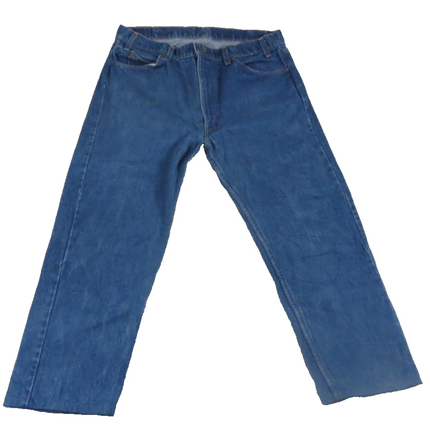 Levi's Vtg 80s Orange Tab 505 Jeans Men W38 L34 Straight Leg Blue Denim Made Usa